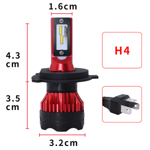 Phares classiques Carolyn K5 9005 9006 avec refroidissement par ventilateur, coupure de lumière parfaite, ampoule LED H4 H11 H7 CSP, meilleur phare LED 12V/24V H11 Hb3 Hb4 - Product Image 3