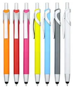 Werbe Plumas Para Celular Logo dicken schlanken Touchscreen Stift Ersatz Gummis pitze Stift