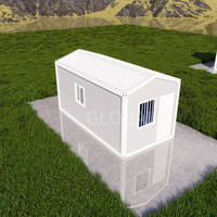 Maison préfabriquée en conteneur à toit en A très vendue, 36 m², détachable, en bois et en acier, bureau pour grands projets d'ingénierie