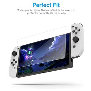 Film protecteur d'écran en verre trempé HD 9H transparent pour console de jeu Nintendo Switch Oled - Product Image 2