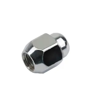 Stainless steel wheel nut caps 27mm - height 42mm - 10 pieces