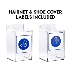 Boîte de rangement murale moderne en acrylique pour <span class=keywords><strong>cuisine</strong></span>, restaurant, laboratoire - Conteneur pour gants, filets à <span class=keywords><strong>cheveux</strong></span>, couvre-chaussures, distributeur - Product Image 5