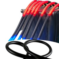 Tube néon LED flexible en silicone RGB Pixel 24V noir 360 degrés SPI à effet de défilement pour festivals, bars, bricolage et jeux