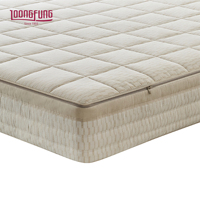 Matelas hybride amovible sans colle LOONGFUNG, emballage en rouleau, personnalisable pour chambre et hôtel, avec ressorts ensachés et mousse à mémoire de forme écologique