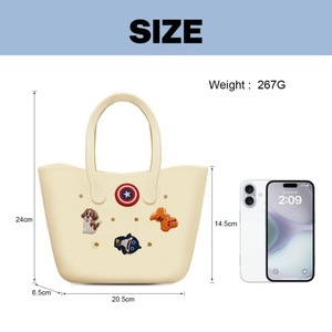 Sac fourre-tout de plage promotionnel en EVA tendance 2025 pour femme, à fermeture ouverte, deux poignées, imperméable, idéal pour l'extérieur - Product Image 2