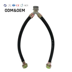 Tuyaux de raccordement universels en caoutchouc de qualité supérieure de 6 pieds pour machine à laver – Durables, pour eau chaude et froide - Product Image 1