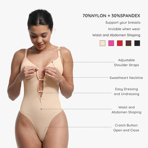 HEXIN tuta da donna senza cuciture per il corpo a compressione modellante per il sedere sottile morbido Spandex Plus leggero <span class=keywords><strong>Shapewear</strong></span> di controllo - Product Image 2