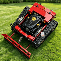 Livraison gratuite SDLOT RC Tondeuse à gazon à chenilles tout-terrain avec moteur essence CE EPA EURO5, Équipement agricole