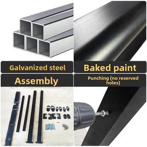 Rampe de sécurité extérieure en fer forgé pour <span class=keywords><strong>escalier</strong></span> et porche avec marches antidérapantes (2-5 marches) - Product Image 2