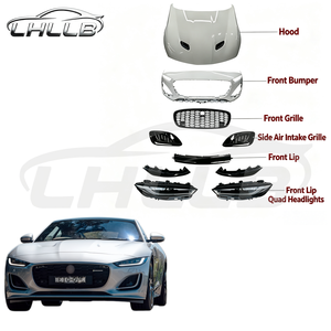 Adatto per Jaguar F-Type 2013-2020, Kit di Aggiornamento Paraurti Anteriore, Fari <span class=keywords><strong>e</strong></span> Griglia Centrale di Nuovo Stile - Product Image 1