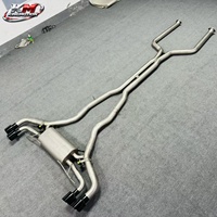 Système d'échappement Catback haute performance KM en acier inoxydable SS304 pour BMW X5M F95 X6M F96 S63 4.4T V8 – Amélioration de l'échappement intermédiaire et arrière