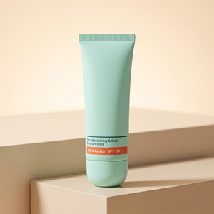 Envase Cosmético de Plástico de 35 mm con Tubo Plano de 50 ml, Tapa de Rosca y Serigrafía para <span class=keywords><strong>Protector</strong></span> <span class=keywords><strong>Solar</strong></span> y Cuidado de la Piel - Product Image 1