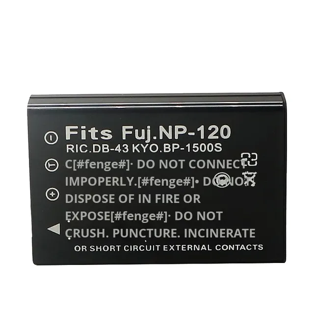 Fujifilm NP-120 Compatible Li-ion Rechargeable Camera Battery 3.7V in Stock for Patele DS-8330 & DP-8300
