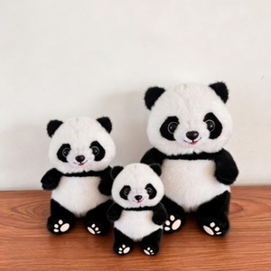 Peluche Panda in Morbido Cotone, Giocattolo da Notte per Neonati, Primo Amico, Bambola Lavorata a Maglia, Animale della Foresta, Regalo di Compleanno per Bambini - Product Image 4