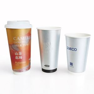 Gobelets en papier personnalisés professionnels pour divers types de boissons au café, thé, disponibles en tailles allant de 8 oz à 32 oz. - Product Image 1