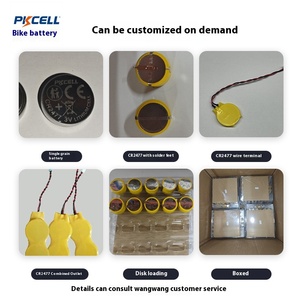 PKCELL CR2477 Batería de botón de litio-manganeso Bluetooth <span class=keywords><strong>Beacon</strong></span> Cables opcionales <span class=keywords><strong>Pines</strong></span> de soldadura para juguetes Certificado KC - Product Image 3