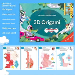<span class=keywords><strong>Libro</strong></span> de Manualidades de Papel 3D para Niños Pequeños, Kit de Proyectos de Arte para el Desarrollo de la Creatividad y el Aprendizaje Temprano - Product Image 3