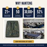Shorts de jogging pour hommes Nanteng personnalisés, transfrontaliers, en polyester, style sportif, vacances d'été, fins, imprimés sur toute la surface, taille élastique