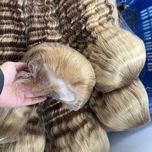 Foxen 613/30 Ombre Highlight Deep Wave Human Hair <strong>Wigs</strong> 13x4 13x6 Blond Highlights <strong>Lace</strong> <strong>Front</strong> <strong>Wigs</strong> Swiss Hd <strong>Lace</strong> Frontal <strong>Wig</strong> - Product Image 5
