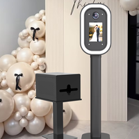 Kiosque Photo pour iPad à Installation Rapide et Sans Outil, Machine Photobooth Portable Populaire avec Valise de Transport pour Événements et Fêtes