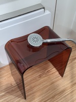 Tabouret multifonctionnel autoportant moderne en acrylique écologique pour la maison, la douche, le changement de chaussures et la relaxation
