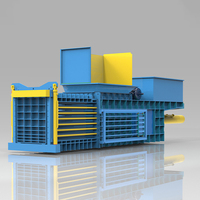 Presse à balles hydraulique horizontale professionnelle pour la gestion des déchets, capacité de travail de 5 à 8 tonnes, pour tous types de recyclage de déchets