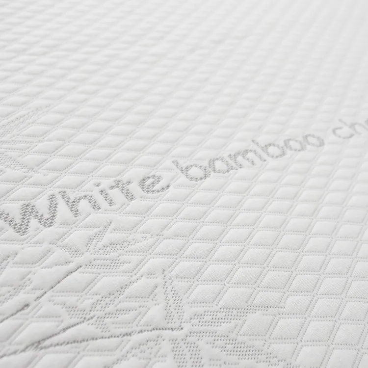 Anti Dust&odor and Eco-friendly White Bamboo Charcoal Knitted Jacquard Mattress Fabric