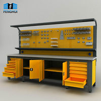 Banc de travail antistatique robuste pour mécaniciens, éclairage intégré, plateau à trous pour réparation, assemblage, inspection, origine Shanghai