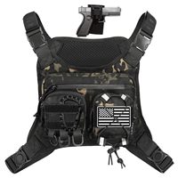 Style de gilet de sac de poitrine tactique léger pour la randonnée Airsoft et le sac de gilet tactique de sport de tir