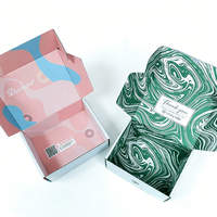 Boîte d'expédition en carton ondulé personnalisée avec logo imprimé marbre abstrait, emballage pour chaussures, solution d'emballage extérieur pour chaussures