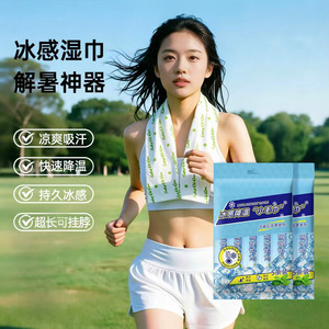 Lingettes rafraîchissantes, lingettes rafraîchissantes et absorbantes de sueur, lingettes rafraîchissantes à la menthe, lingettes pour le visage, lingettes pour le cou, mouchoirs absorbants de sueur - Product Image 2