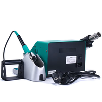 Station de soudage YIHUA 992D+ avec écran LCD, fer à souder, stylo à vide, extraction des fumées, station de retravail BGA, sèche-cheveux à air chaud