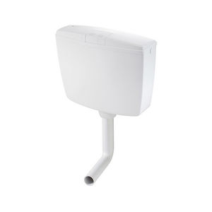 Cisterna de descarga externa doble para inodoro, blanca, 45 cm de largo, 14 cm de ancho, 42.3 cm de alto - Product Image 1
