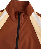 Veste de survêtement d'hiver pour homme XIN HUI personnalisable avec logo, coupe-vent respirant en nylon à panneaux colorés pour le sport et l'entraînement en extérieur (vente en gros)
