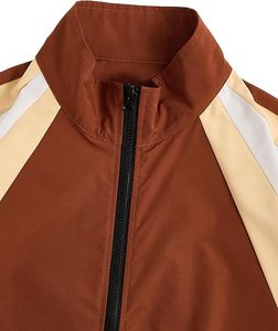 Veste de survêtement d'hiver pour homme XIN HUI personnalisable avec logo, coupe-vent respirant en nylon à panneaux colorés pour le sport et l'entraînement en extérieur (vente en gros) - Product Image 5