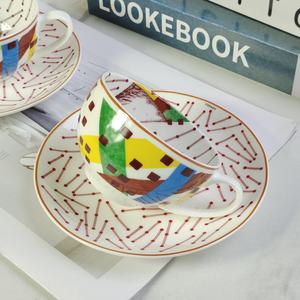 Vente directe du fabricant de tasses et de soucoupes à thé en porcelaine fine de style européen de luxe - Product Image 6