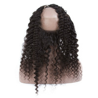 La piel delgada transparente Pre arrancado 360 grado llena del cordón del cabello humano cierre Frontal con el pelo del bebé