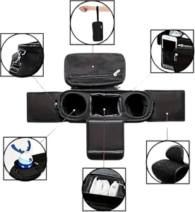 Organisateur universel pour poussette avec porte-gobelet isotherme, sac à téléphone amovible et bandoulière, compatible avec la plupart des poussettes - Product Image 2