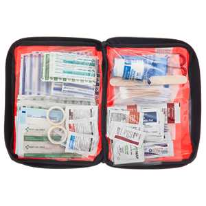 Kit de Primeros Auxilios Portátil de 205 Piezas para Emergencias en Carretera, Hogar, Oficina y Viajes, para Senderismo y Camping - Product Image 1