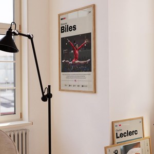 SQ Simone Biles affiche mur Art gymnastique décor athlétique Inspiration impression <span class=keywords><strong>peinture</strong></span> sport Motivation maison bureau décor - Product Image 2