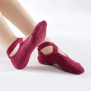 Hot Sale Pilates Ankle Grip Socks Custom Ballet Grip Socks Anti Slip Yoga Socks For Women