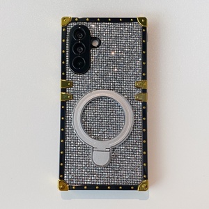 <span class=keywords><strong>Custodia</strong></span> Glitterata Antiurto con Bordo Dritto e Supporto Magnetico per <span class=keywords><strong>Samsung</strong></span> <span class=keywords><strong>A40</strong></span> A02, Stile Femminile alla Moda - Product Image 5