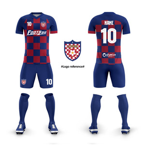 Set di Maglie da Calcio Personalizzabili Traspiranti con Stampa Digitale, Taglie Grandi, Asciugatura Rapida, Manica Corta, Kit Calcio per Adulti, Uniforme di Squadra per Partite - Product Image 1