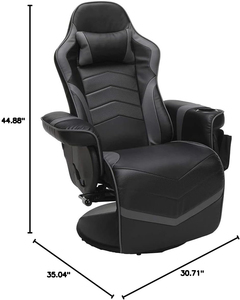 Muestra gratis Ordenador de carreras personalizado rojo reclinable videojuegos juego de oficina individual Silla Gamer sala de estar sofá con portavasos - Product Image 6