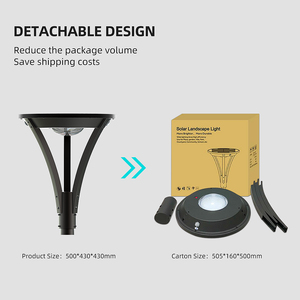 Lámpara solar LED para exteriores <span class=keywords><strong>Sresky</strong></span> para estacionamiento, impermeable IP65, luz solar para paisajismo - Product Image 4