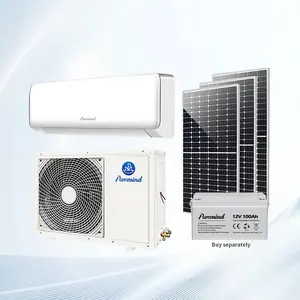 Puremind畅销智能太阳能空调18000Btu 2hp DCAC混合逆变器Aire Acondicionado带太阳能电池板