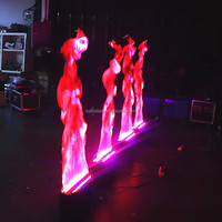 Lumière LED à effet de flamme de feu RVB 1.8m Machine à effet de flamme électrique rouge Fer à repasser Led Dmx Offre Spéciale le prix le plus bas Led Par bar Club