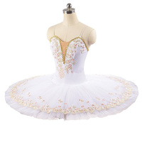 Robe de Ballet Tutu pour Filles Vêtements de Danse pour Enfants Costumes de Robe de Ballet pour Filles Justaucorps de Danseuse Vêtements de Danse