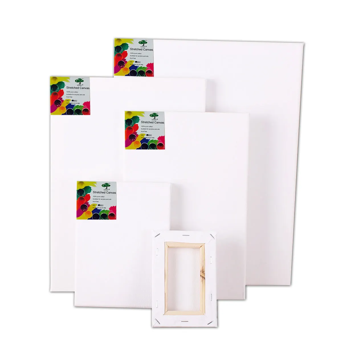 8*10 10 PCS / SET Blank Canvas 280G Canvas Cheap Stretched Canvas for Painting