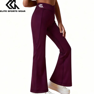 Logo d'équipe personnalisé Active Bottom <span class=keywords><strong>Jeunes</strong></span> Filles Noir Casual Confortable Pantalon de <span class=keywords><strong>sport</strong></span> polyvalent de tous les jours - Product Image 1